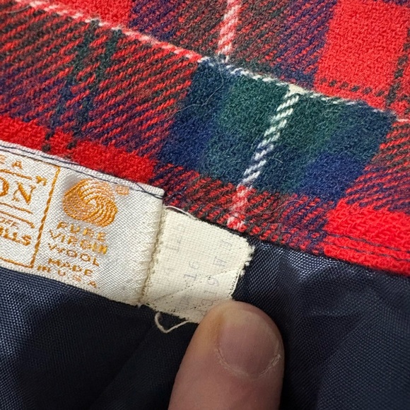 Pendleton Red and Green Plaid Midi Skirt - Picture 7 of 8